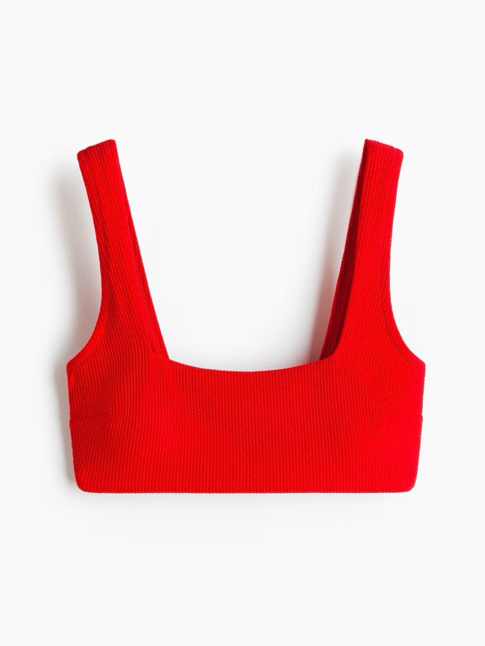 🍓 NWT H&M Red Square Neckline Bikini Top